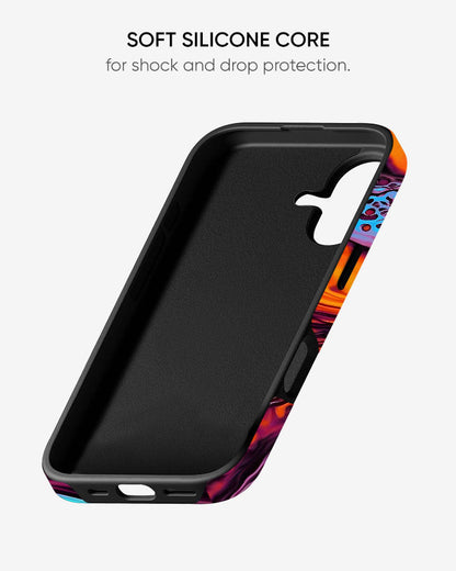 Neon Lava Glossy Armour Shell Phone Cover