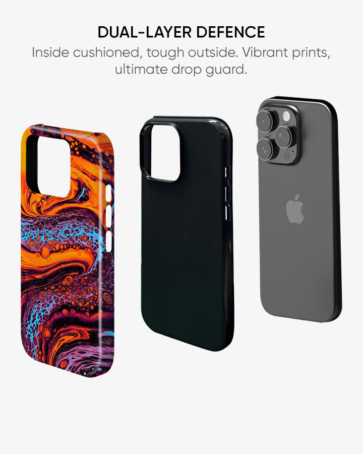 Neon Lava Glossy Armour Shell Phone Cover