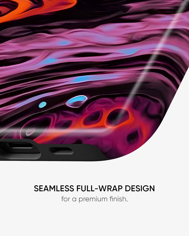 Neon Lava Glossy Armour Shell Phone Cover