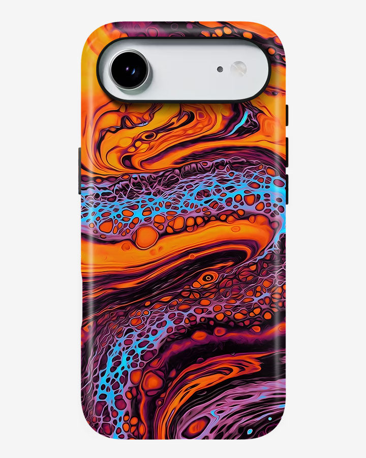 Neon Lava Glossy Armour Shell Phone Cover