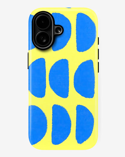 Blue Lemon Pop Glossy Armour Shell Phone Cover