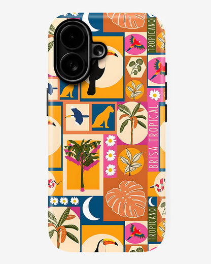 Tropical Pop Glossy Armour Shell Phone Cover