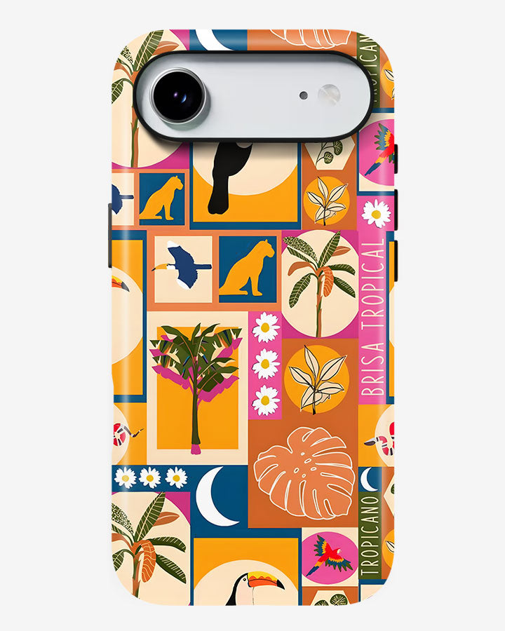 Tropical Pop Glossy Armour Shell Phone Cover