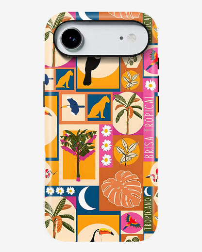Tropical Pop Glossy Armour Shell Phone Cover