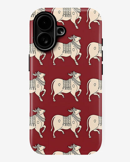 Maroon Cavalier Glossy Armour Shell Phone Cover