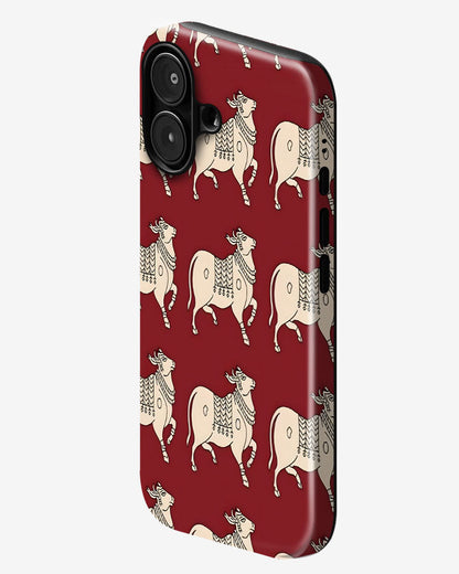 Maroon Cavalier Glossy Armour Shell Phone Cover
