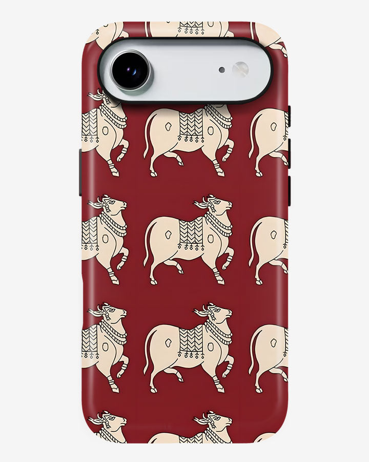 Maroon Cavalier Glossy Armour Shell Phone Cover