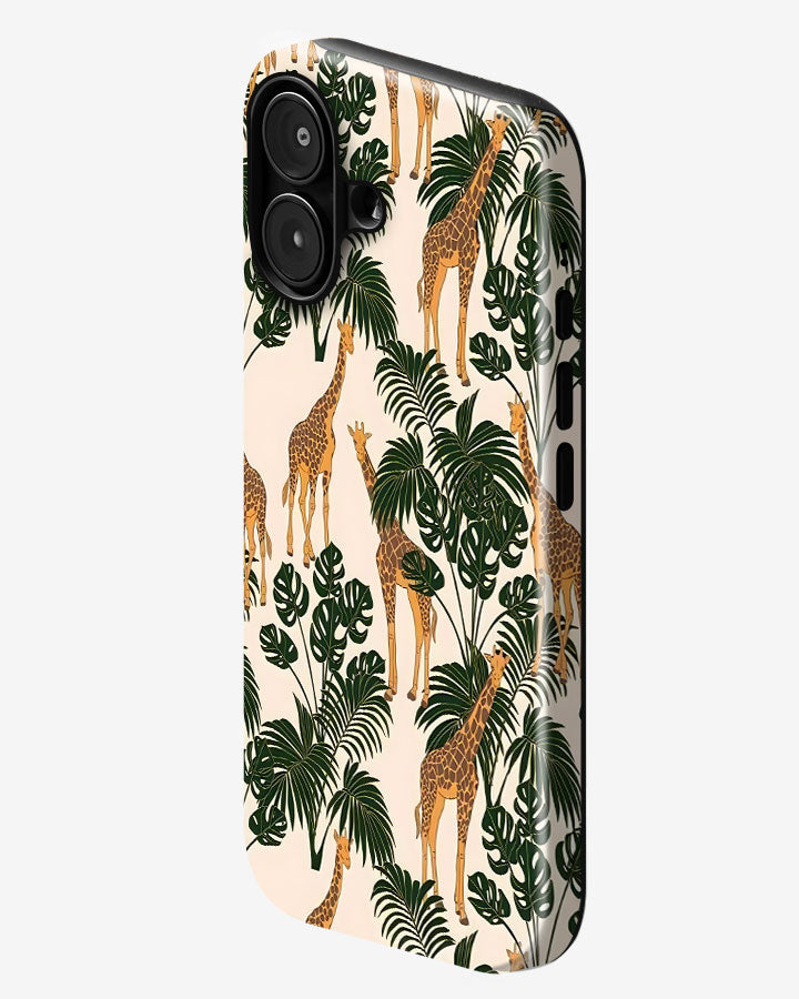 Savanna Tropical Giraffe Glossy Armour Shell Phone Cover