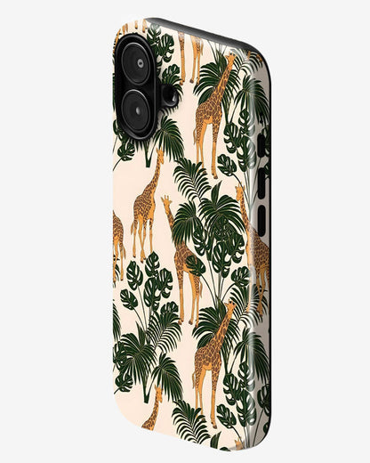 Savanna Tropical Giraffe Glossy Armour Shell Phone Cover