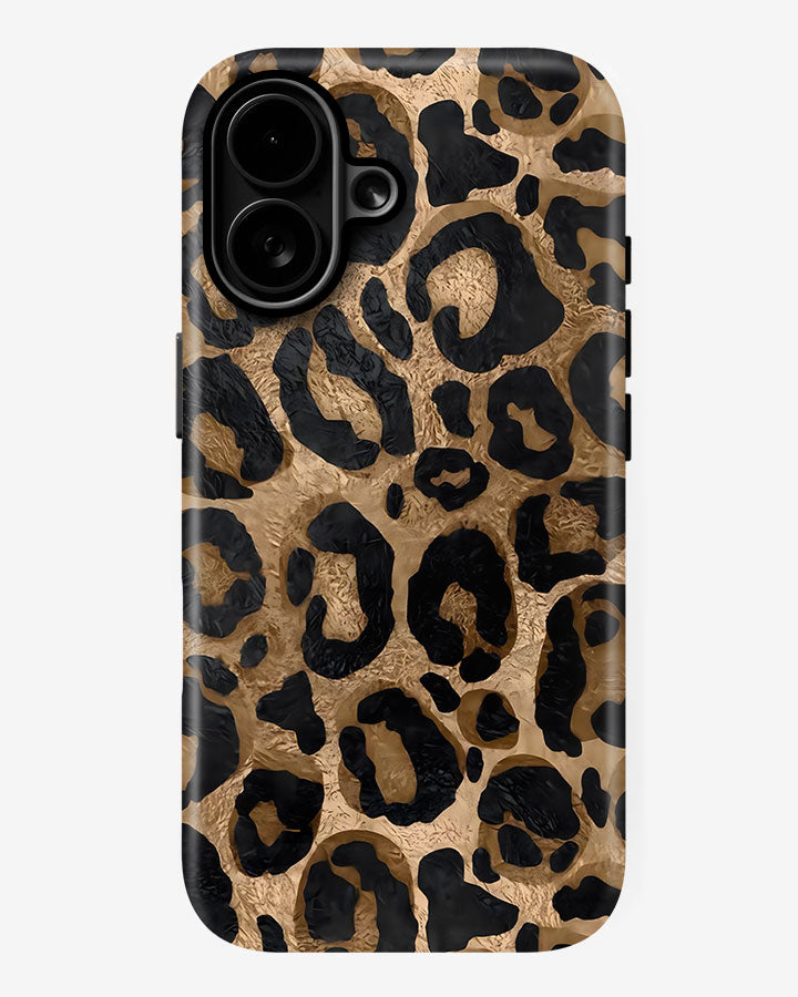 Leopard Luxe Glossy Armour Shell Phone Cover