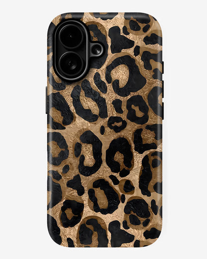 Leopard Luxe Glossy Armour Shell Phone Cover