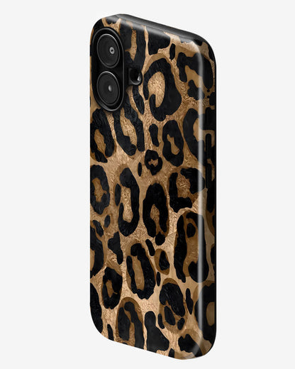 Leopard Luxe Glossy Armour Shell Phone Cover