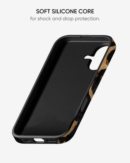 Leopard Luxe Glossy Armour Shell Phone Cover