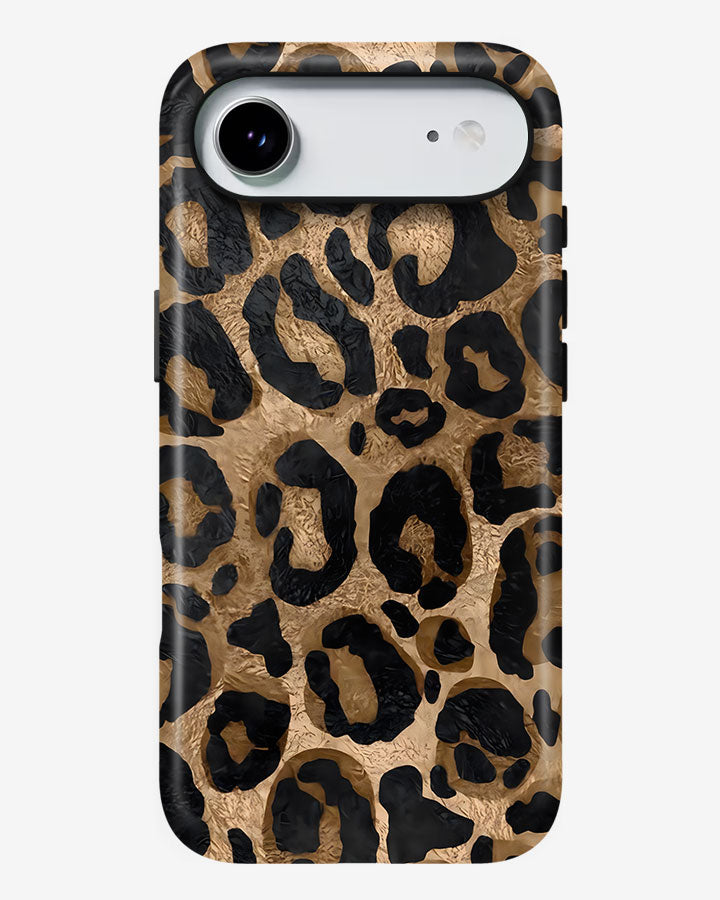 Leopard Luxe Glossy Armour Shell Phone Cover