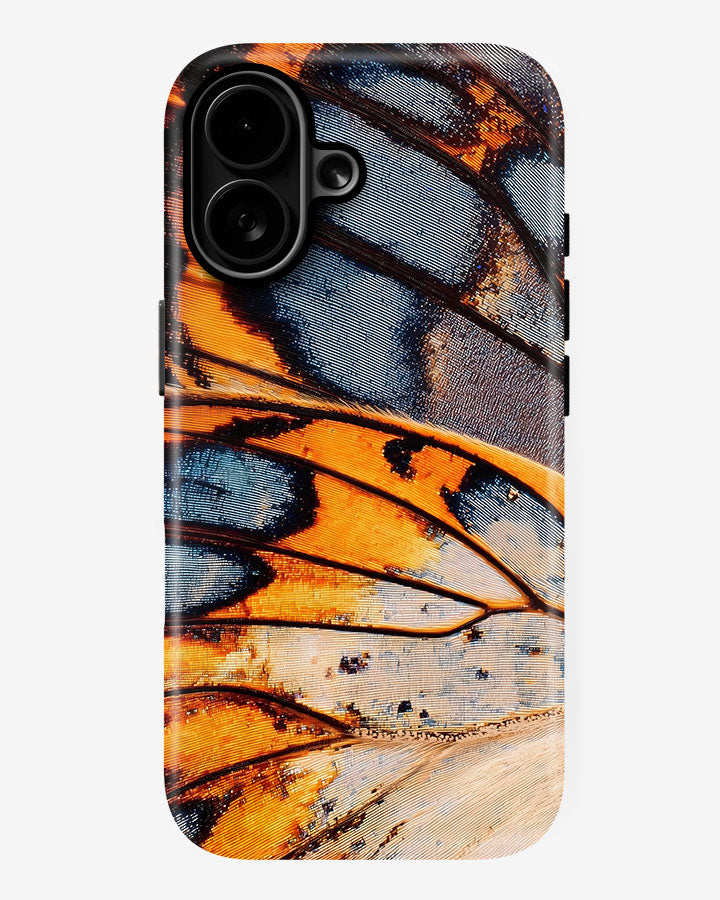 Amber Monarch Wings Glossy Armour Shell Phone Cover