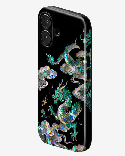 Mystic Jade Dragon Glossy Armour Shell Phone Cover