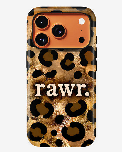 Golden Rawr Glossy Armour Shell Phone Cover