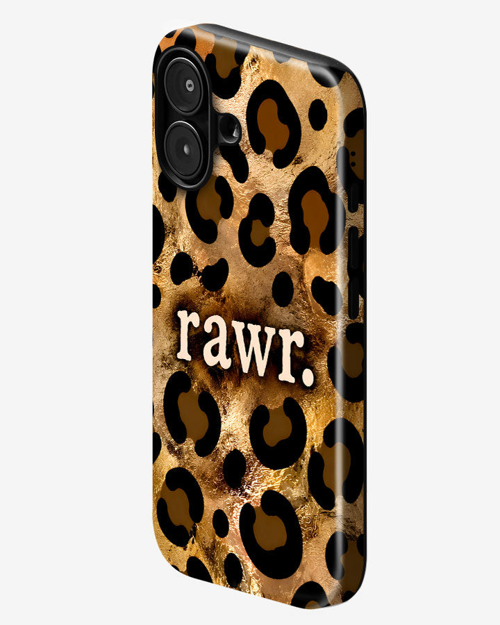 Golden Rawr Glossy Armour Shell Phone Cover