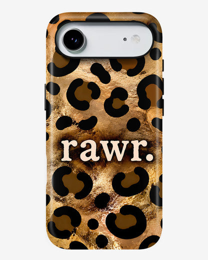 Golden Rawr Glossy Armour Shell Phone Cover
