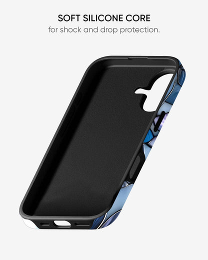 Iris Glow Glossy Armour Shell Phone Cover