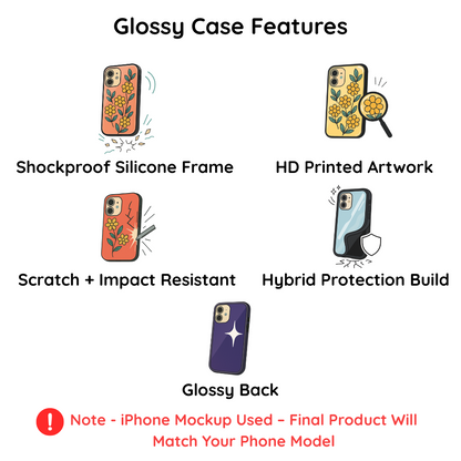 Wobble Purple Glossy Phone Cover