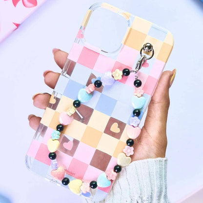 HeartRush Transparent Heartflowers Charm Phone Cover