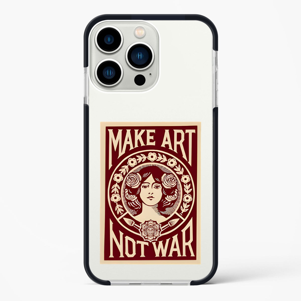 Make Art Not War Stride 2.0 Impact Phone Cover