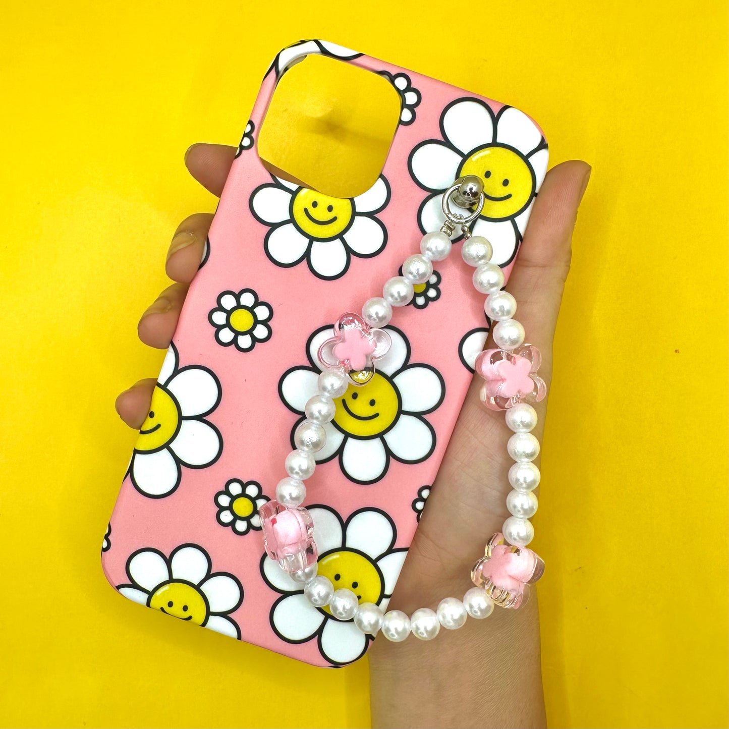 FlowerBae Pinkpearl Fall Chain Phone Cover