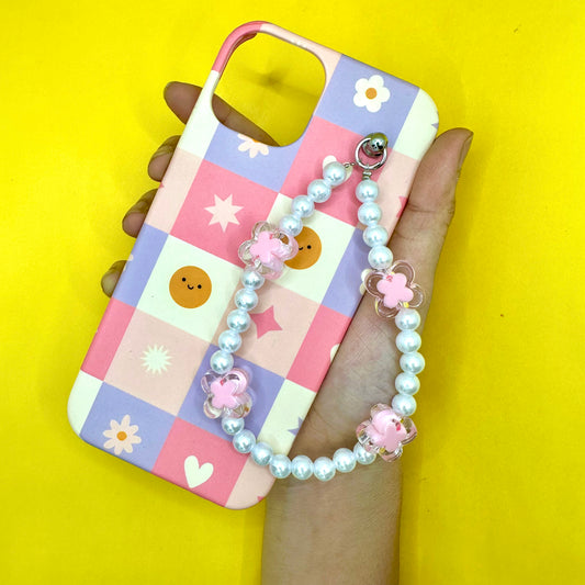 Blushie Pinkpearl Fall Chain Phone Cover