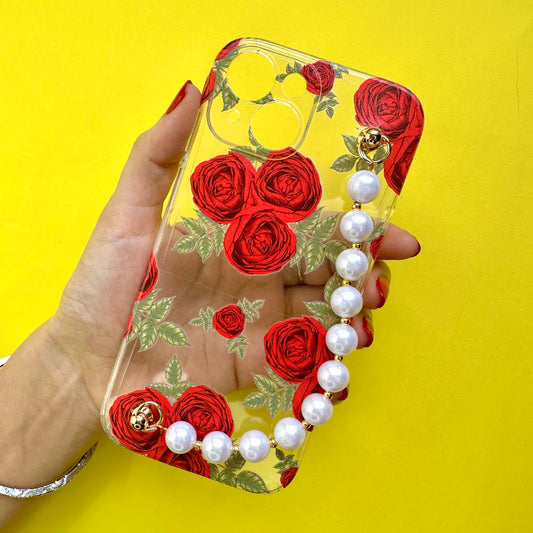 Roselet Transparent Pearl Phone Cover