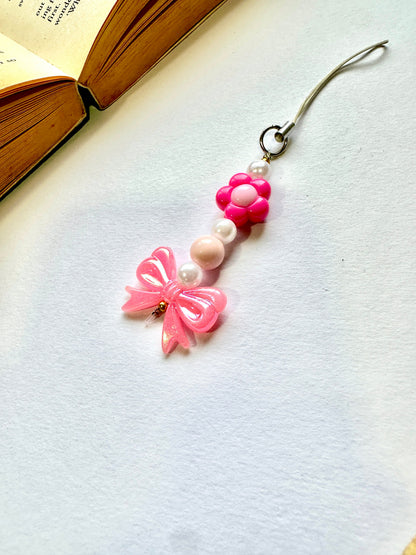 Barbie Bow Mini Phone Chain Charm