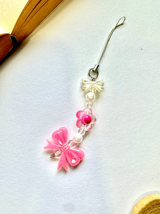 Sugarplum Bow Phone Chain Charm