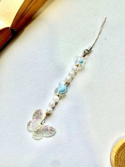 Icy Sky Fairy Phone Chain Charm
