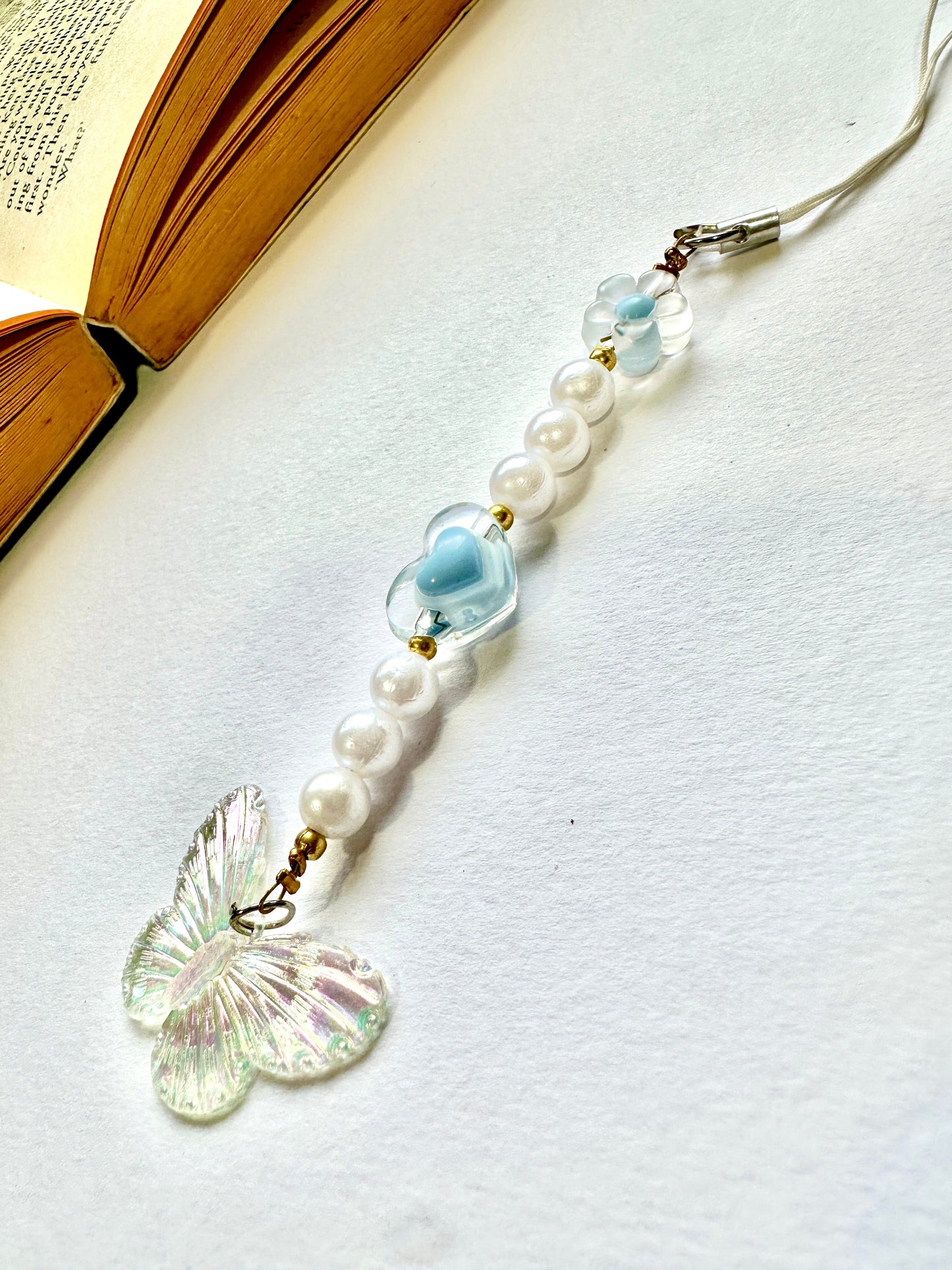 Icy Sky Fairy Phone Chain Charm