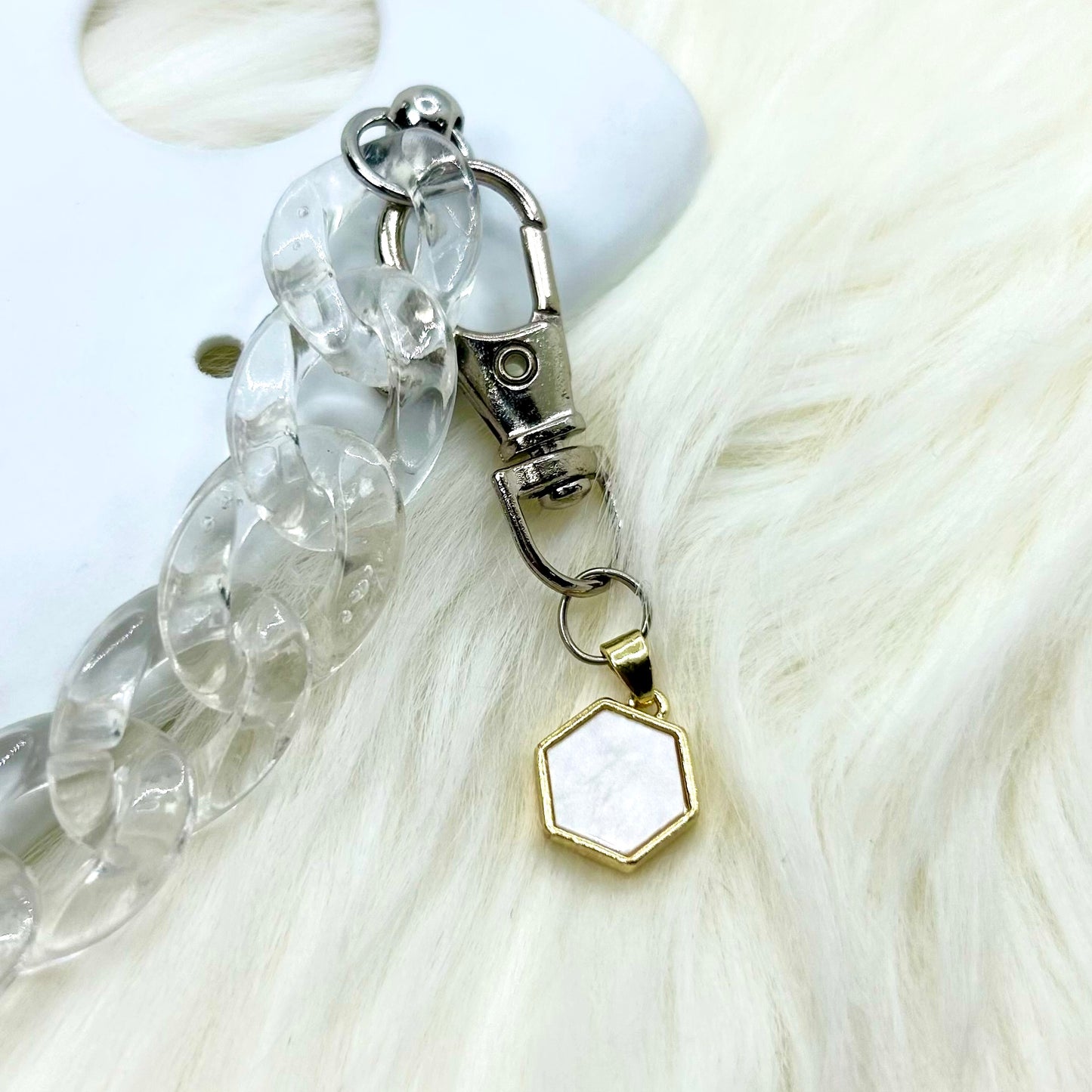 HexaGlow Phone Charm