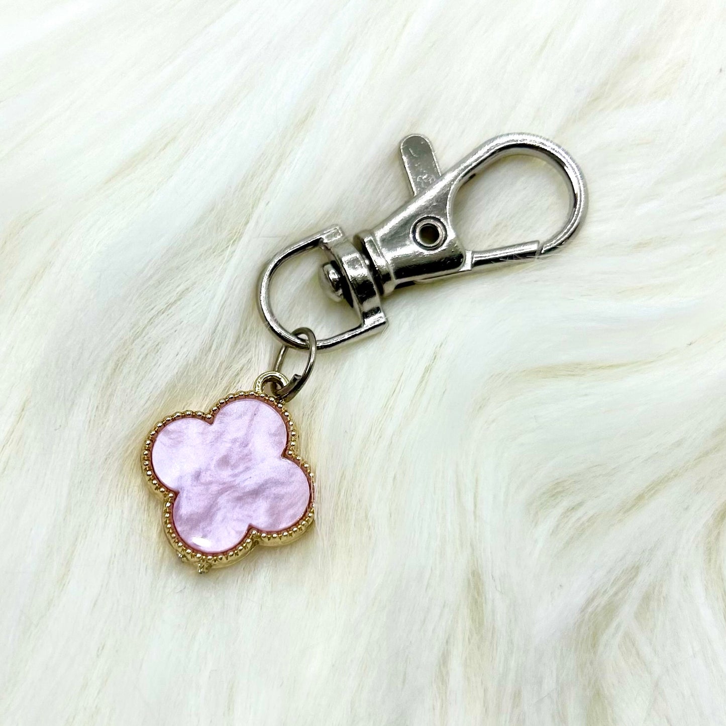 Peony Clover Phone Charm