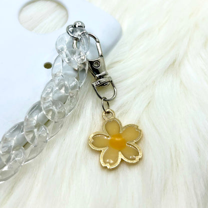 Golden Daisy Phone Charm