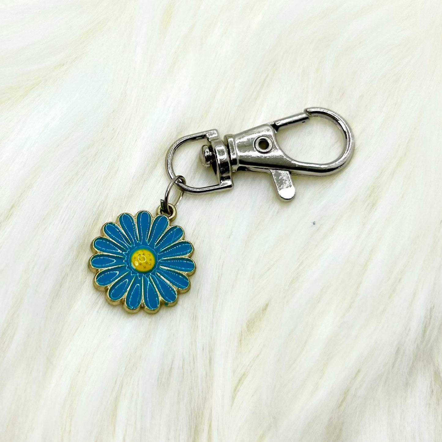 True Blue Bloom Phone Charm