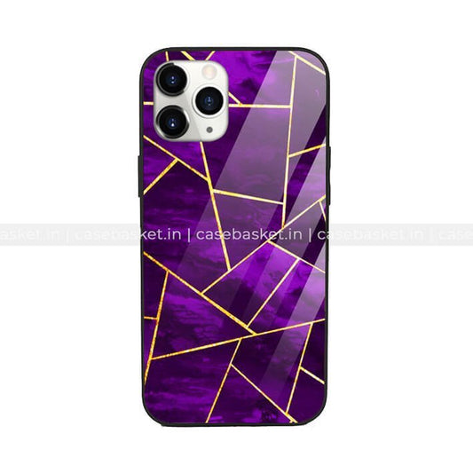 Mauve Geometric Glass Phone Cover