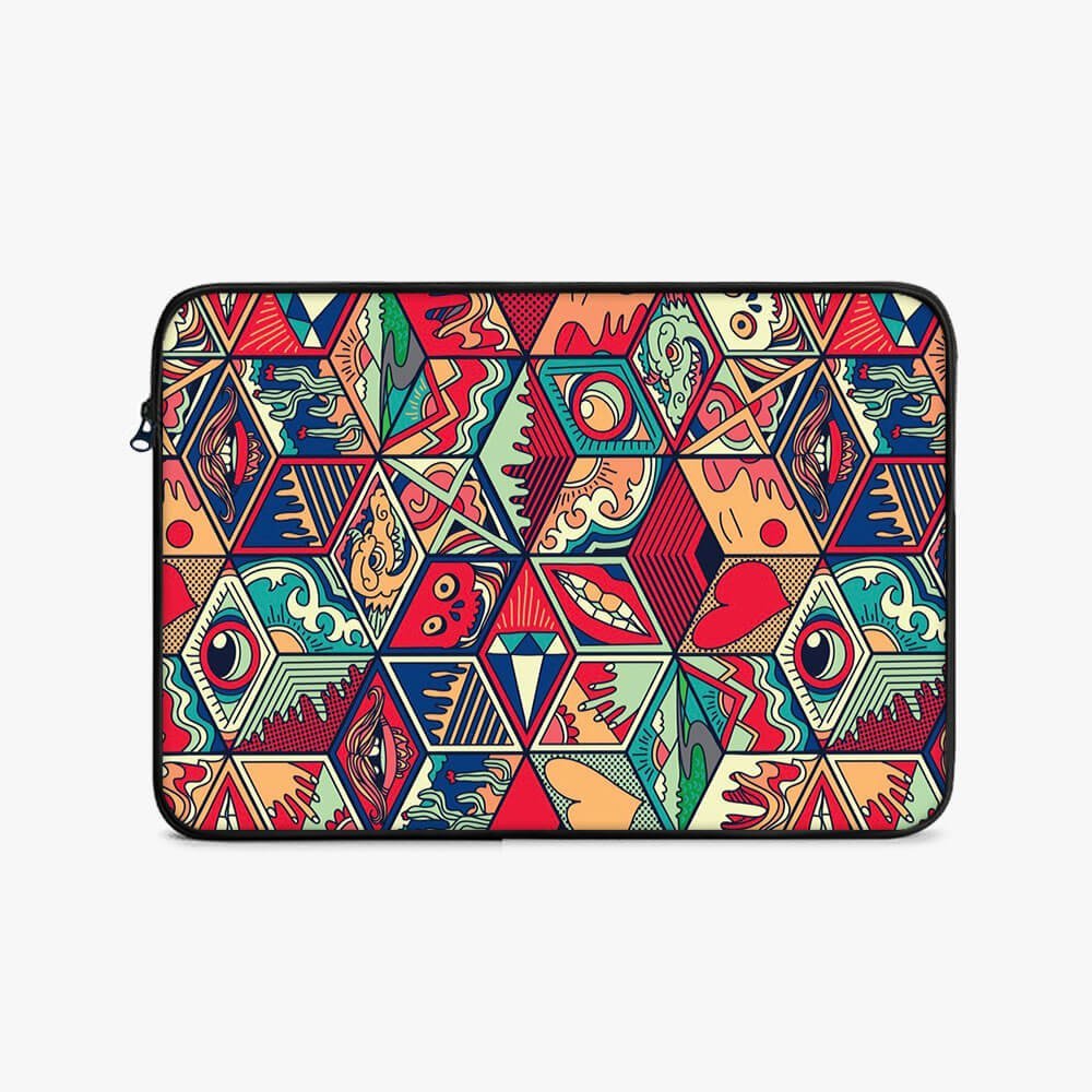 Psychedelia Print Laptop Sleeve