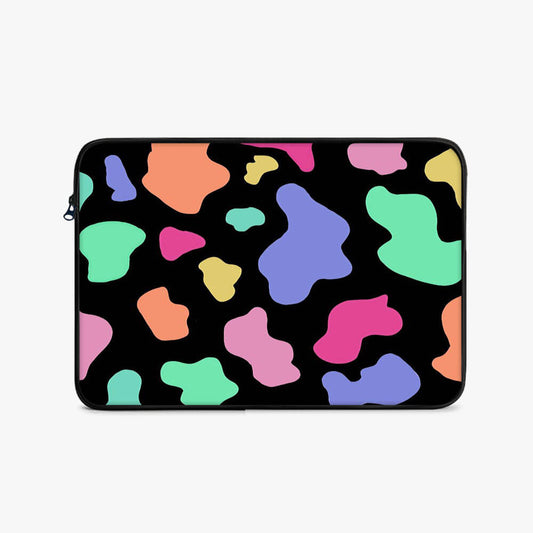 Neon Moo Print Laptop Sleeve