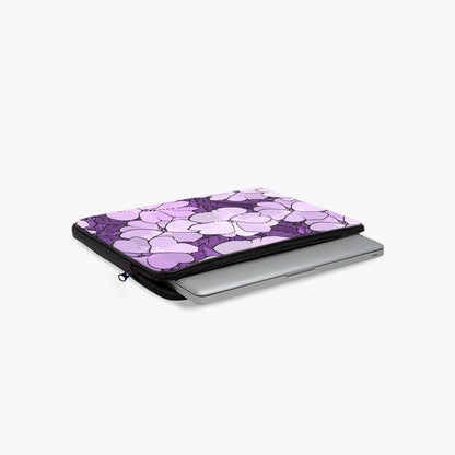 Lilac Blossom Print Laptop Sleeve