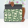 Quirky Currency Print Laptop Sleeve