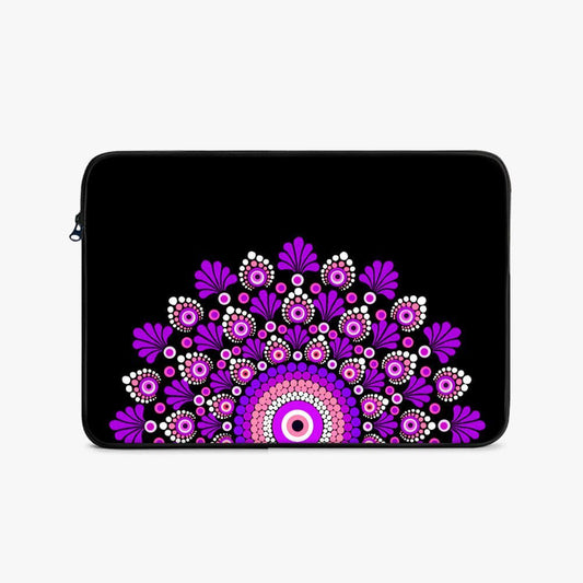 Pinkple Mandala Print Laptop Sleeve