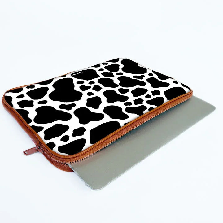 Calm Cow Print Laptop Sleeve