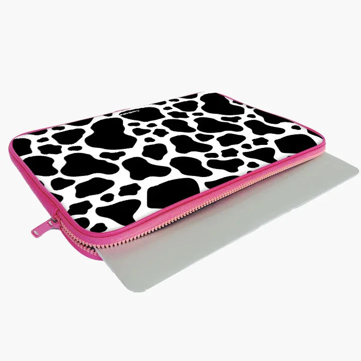 Calm Cow Print Laptop Sleeve