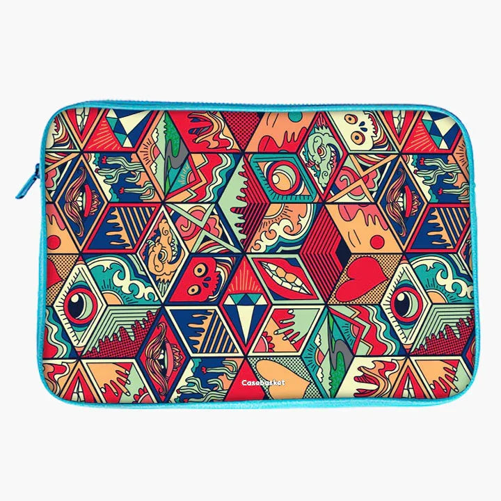 Psychedelia Print Laptop Sleeve
