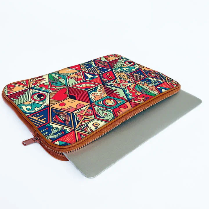 Psychedelia Print Laptop Sleeve
