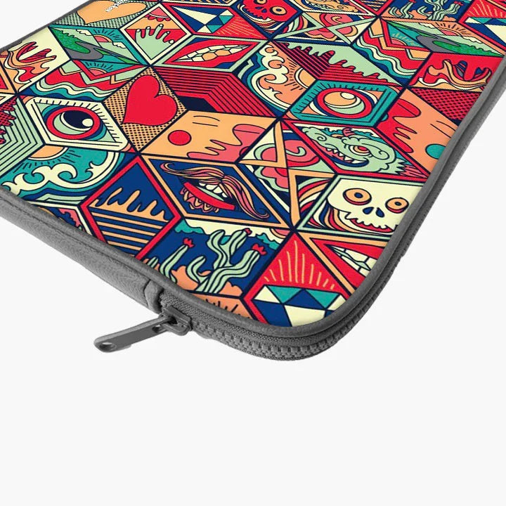 Psychedelia Print Laptop Sleeve