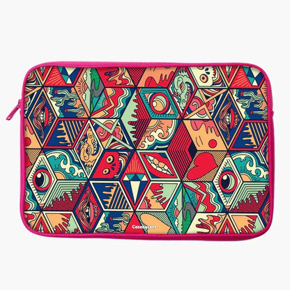 Psychedelia Print Laptop Sleeve